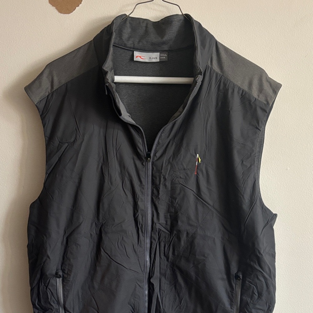 Kjus Men's Black Sleeveless Zip-Front Vest